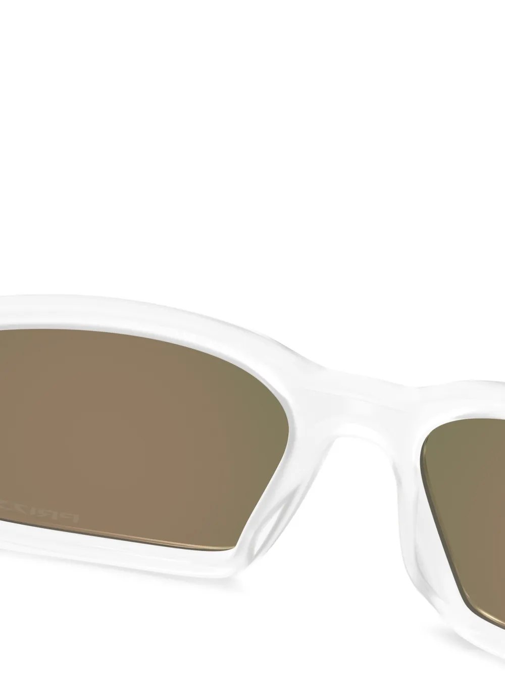 Oakley Zonnebril met rechthoekig montuur Wit