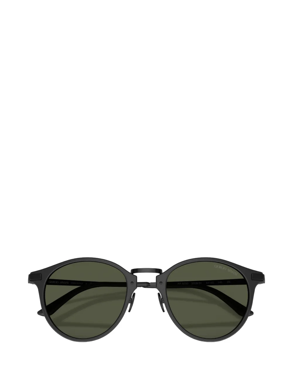 Giorgio Armani Zonnebril met rond montuur Zwart