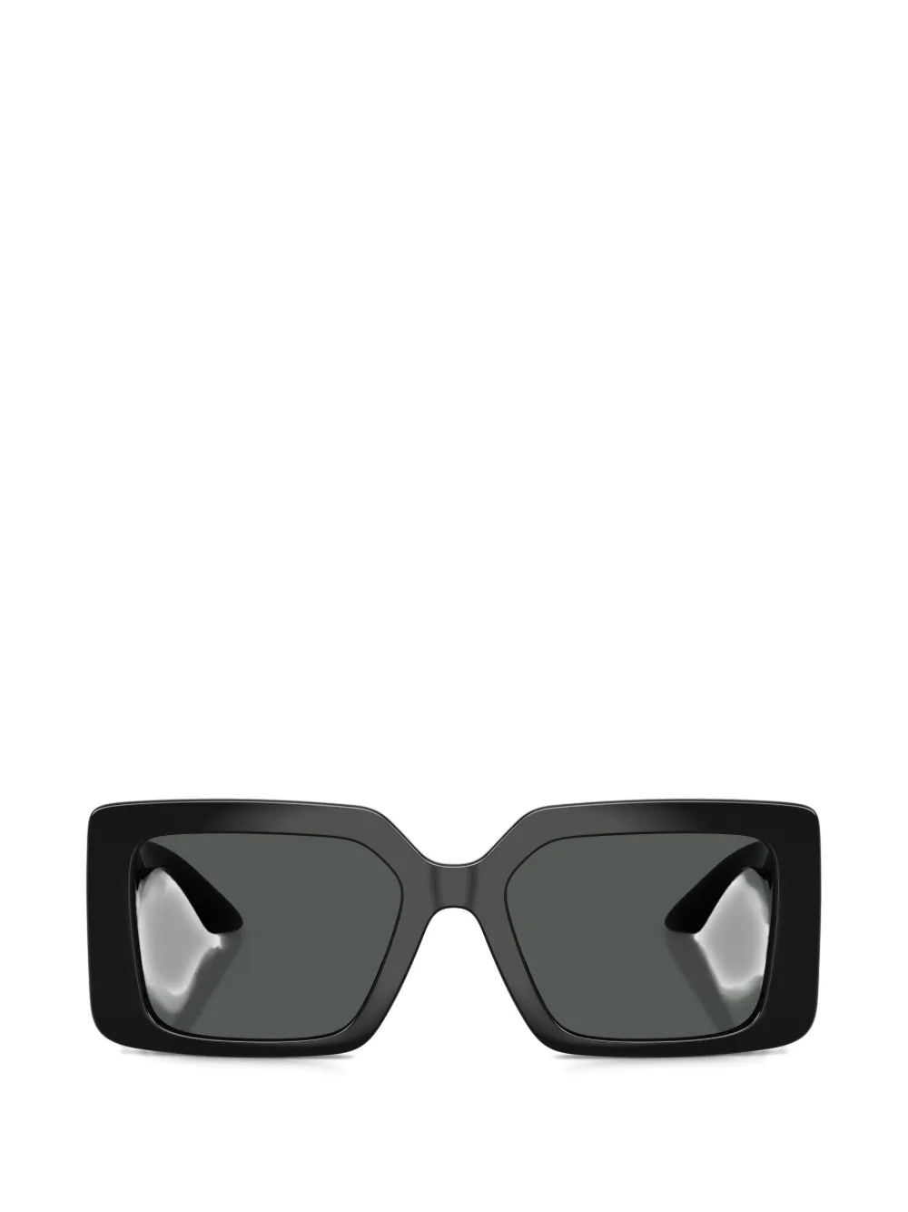 Versace Eyewear square-frame gold-tone sunglasses - Nero
