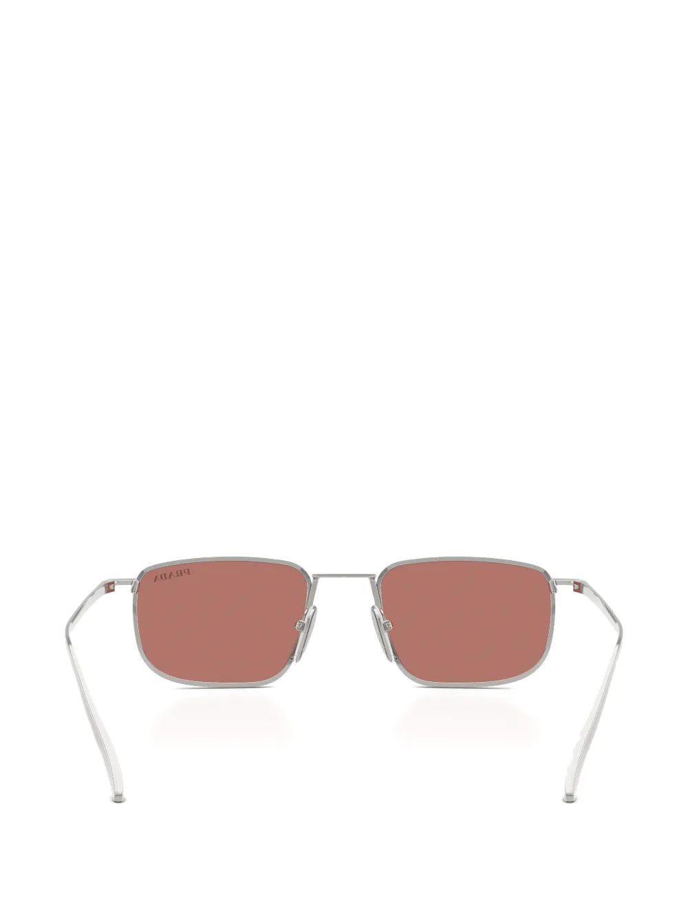 Prada Eyewear Zonnebril met vierkant montuur Zilver