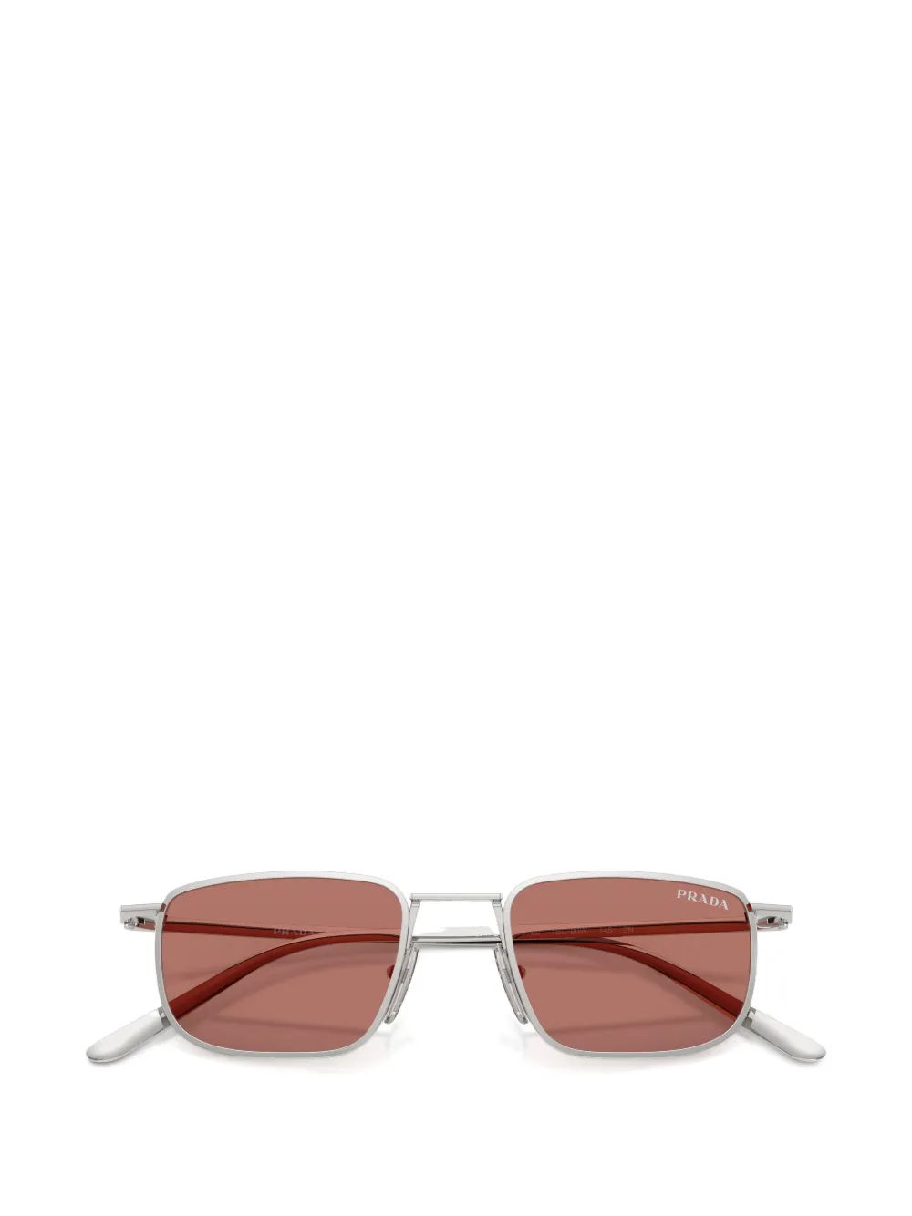 Prada Eyewear Zonnebril met vierkant montuur Zilver