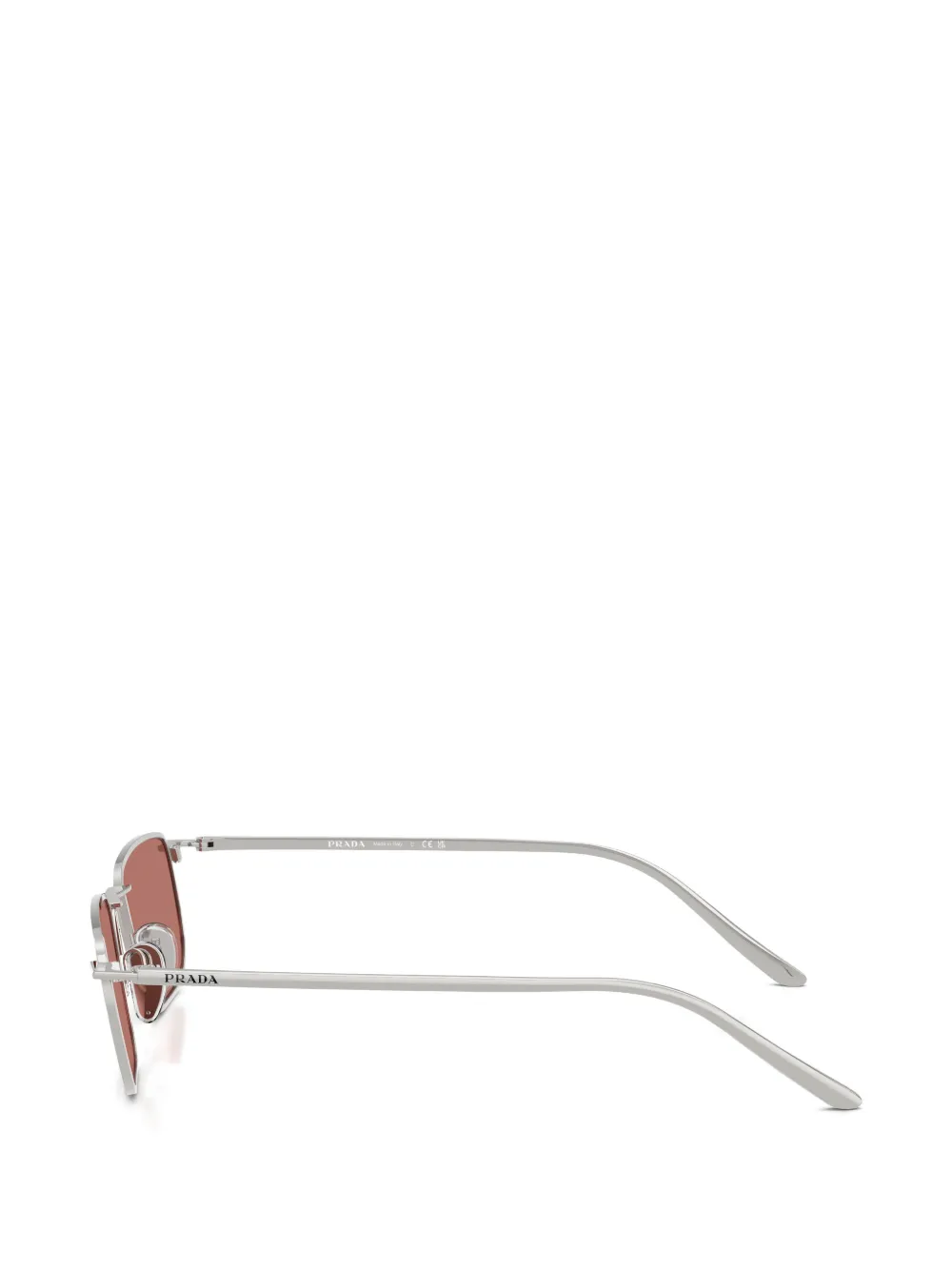 Prada Eyewear Zonnebril met vierkant montuur Zilver