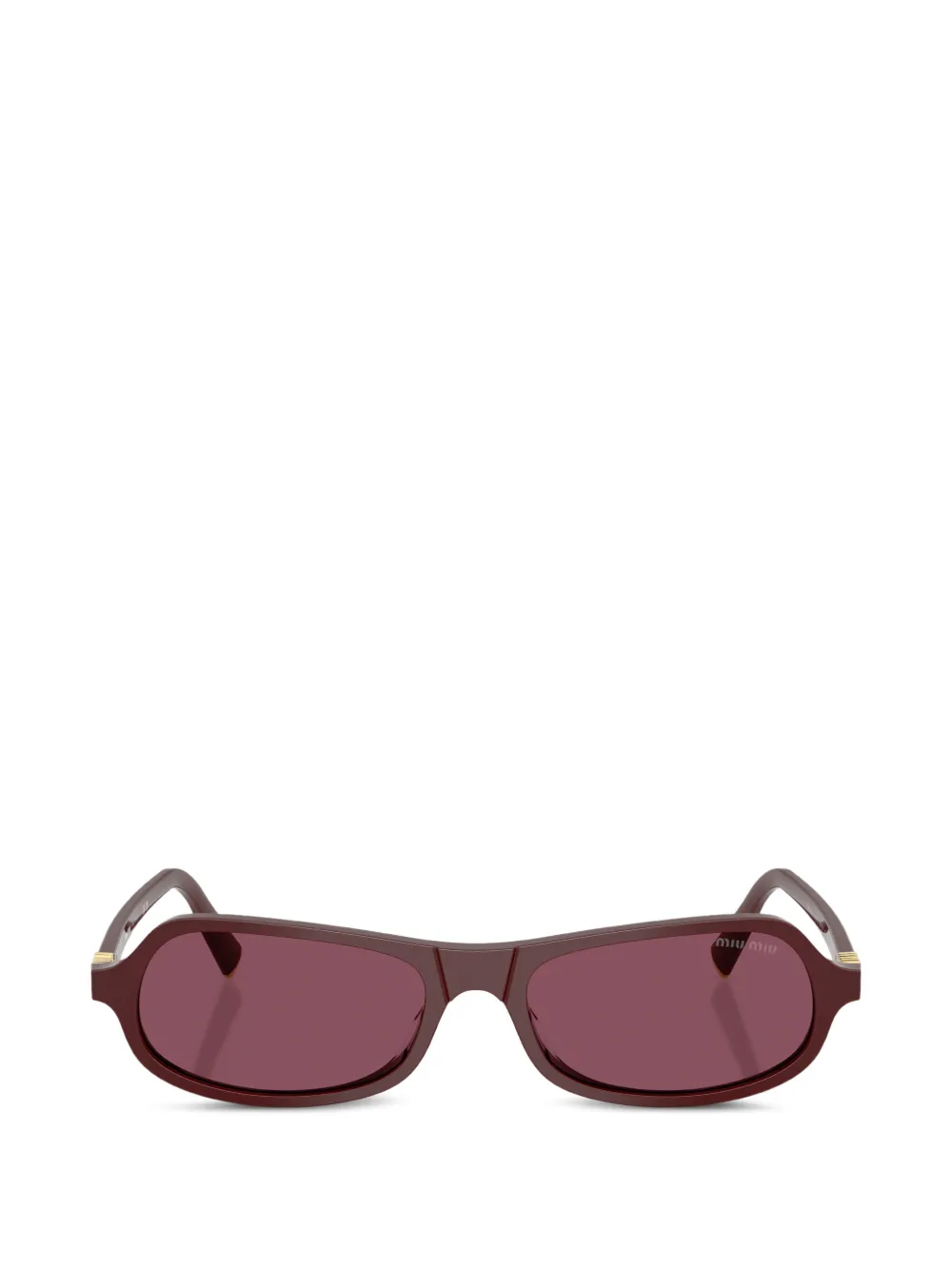 Miu Miu Eyewear geometric-frame sunglasses - Marrone