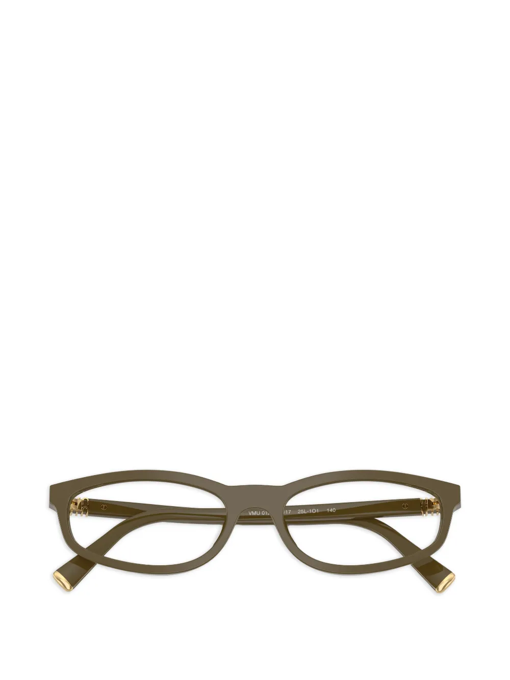 Miu Eyewear Bril met rond montuur Groen