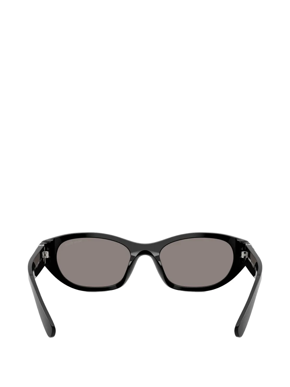 Miu Eyewear A03S zonnebril met logoplakkaat Zwart