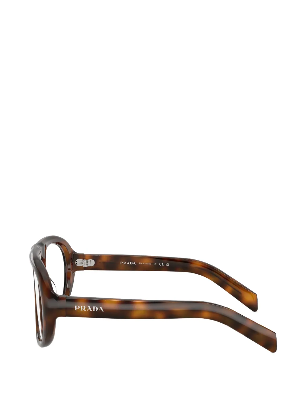 Prada Eyewear Zonnebril met piloten montuur Bruin