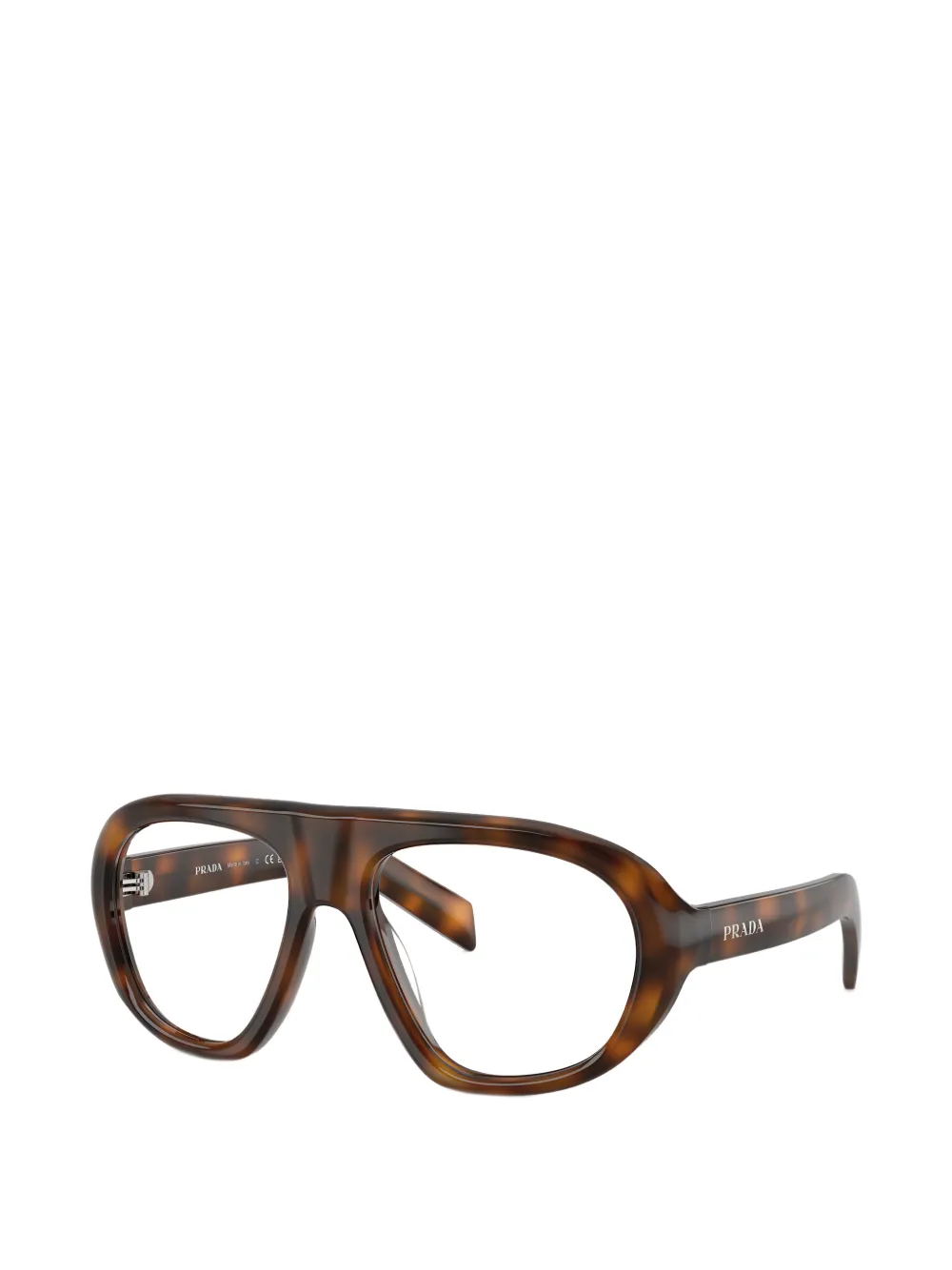 Prada Eyewear Zonnebril met piloten montuur Bruin