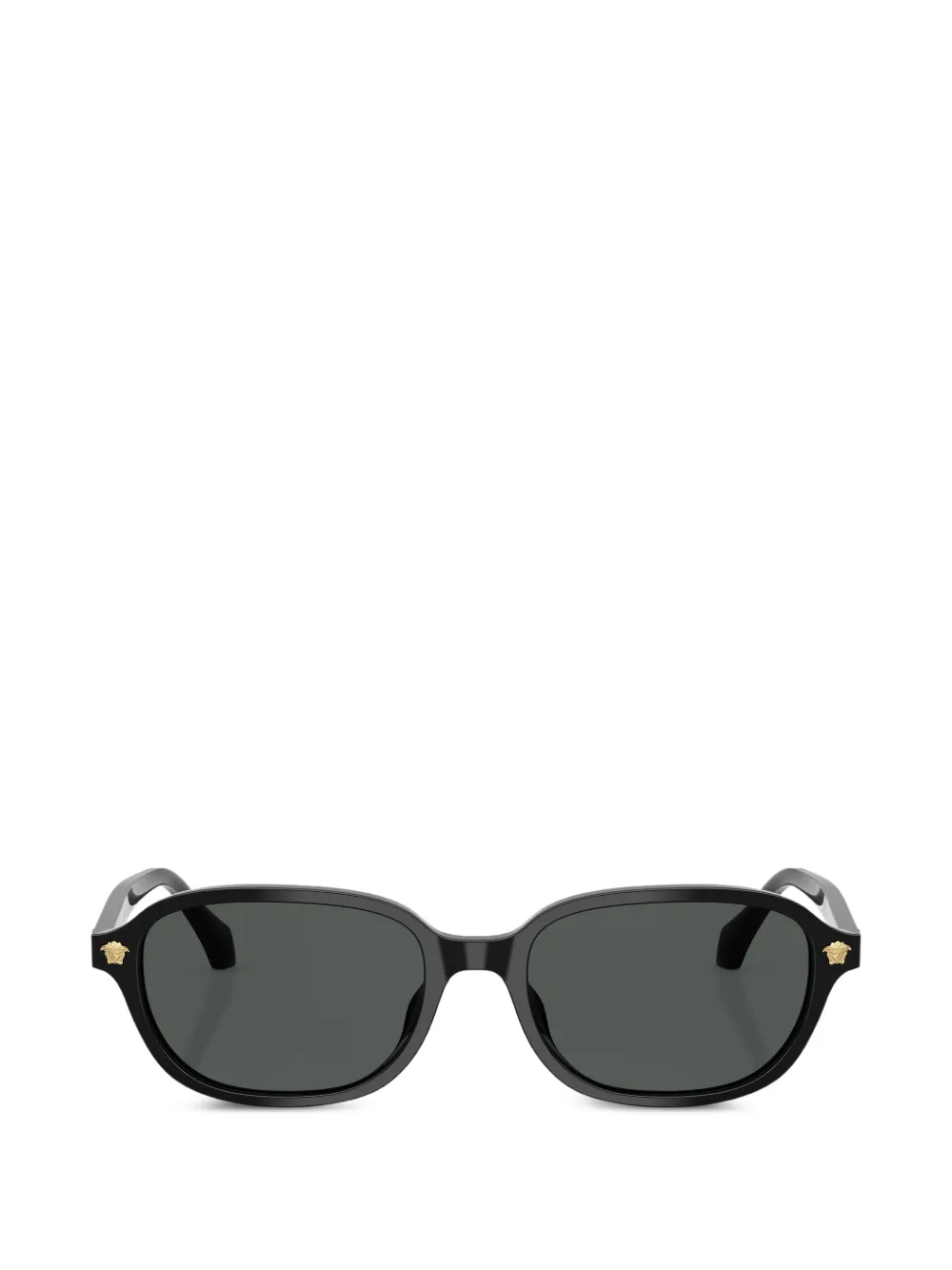 Versace Eyewear oval-frame medallion sunglasses - Schwarz