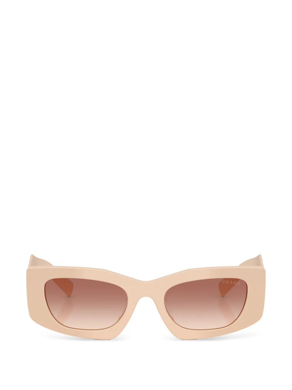 Prada Eyewear rectangle-frame sunglasses - Toni neutri