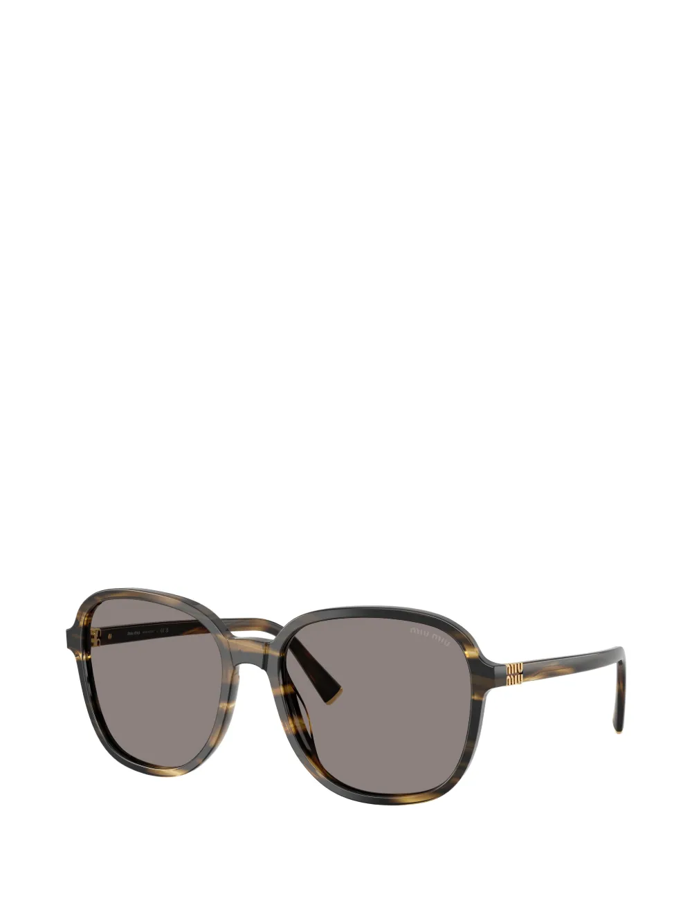 Miu Eyewear Zonnebril met oversized montuur Bruin