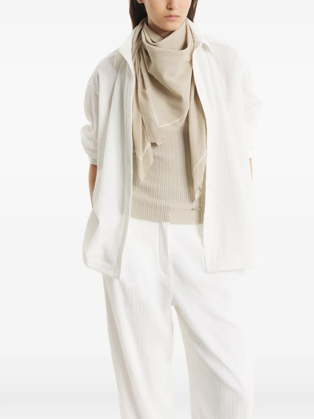  Maison Kitsuné Fular Poetic Script - Neutro 