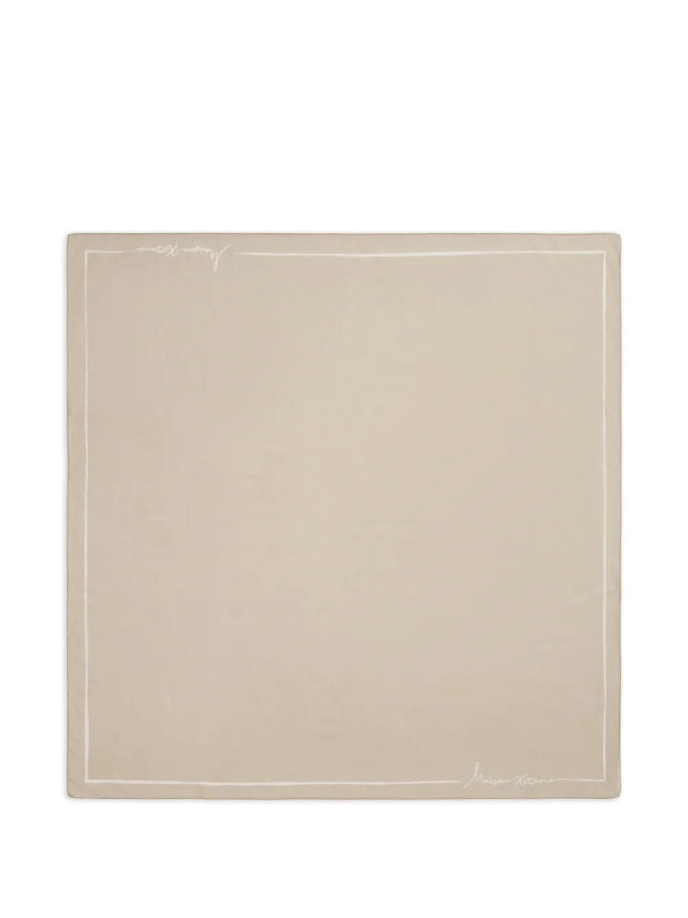 Maison Kitsuné Poetic Script scarf - Toni neutri