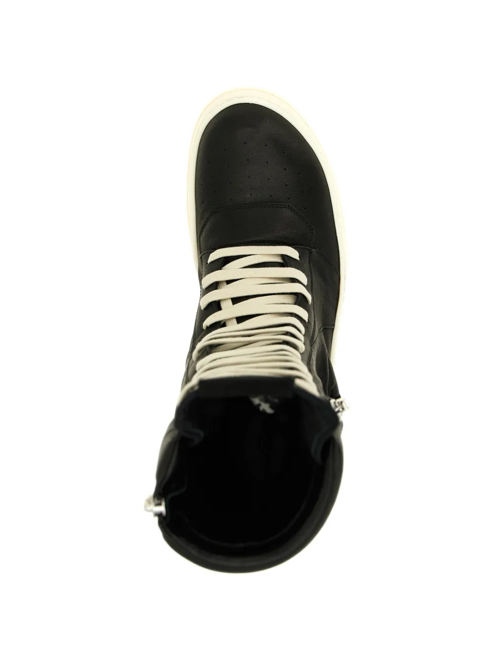 Rick Owens Cargo Geobasket leren laarzen Zwart