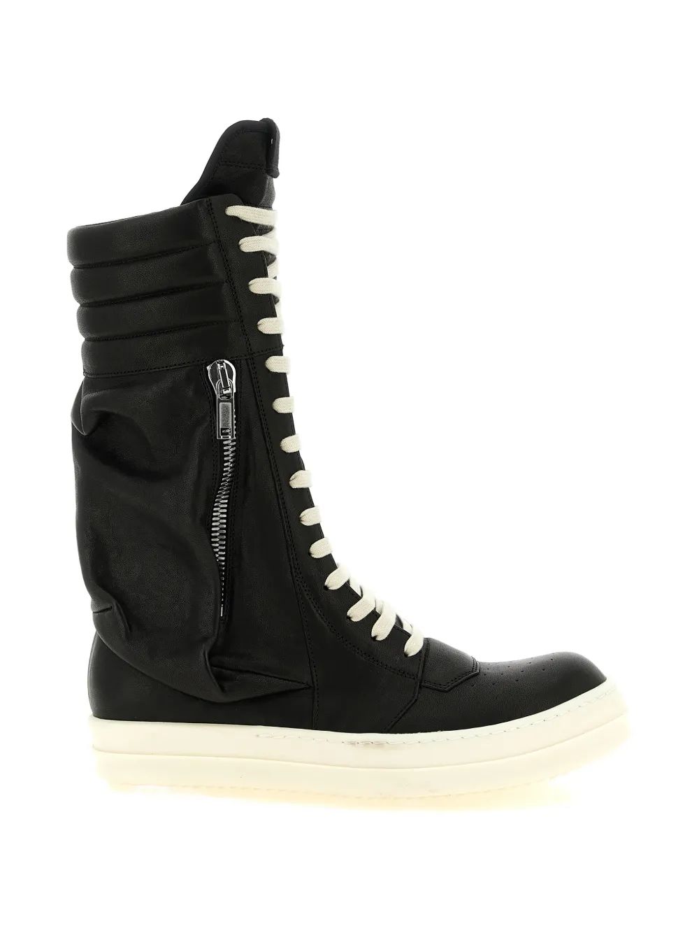 Rick Owens Cargo Geobasket leather boots - Nero