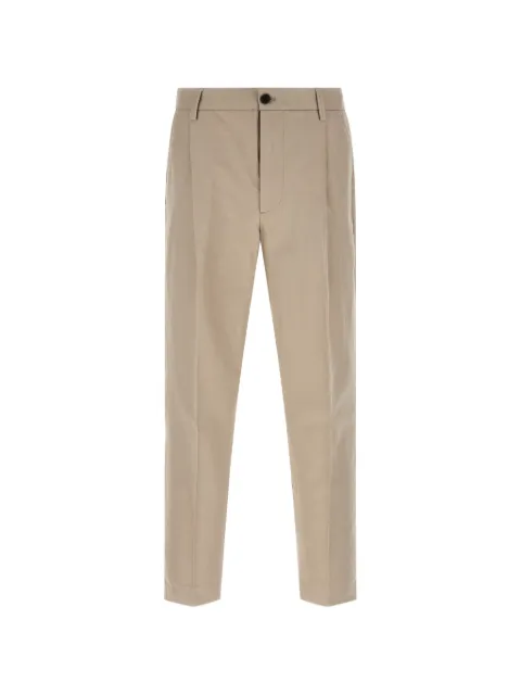 Department 5 logo-patch pleated trousers