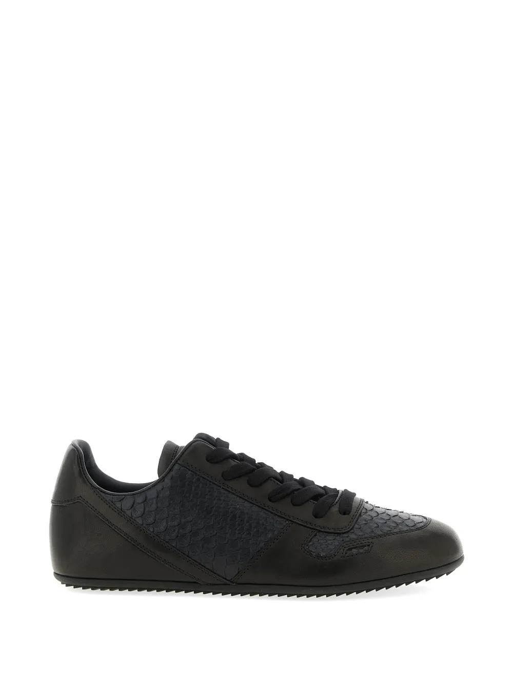 Rick Owens Minimal leather sneakers Zwart