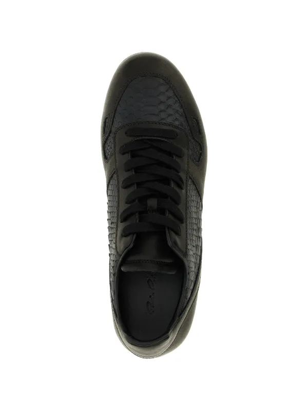 Rick Owens Minimal レザースニーカー | ブラック | FARFETCH JP