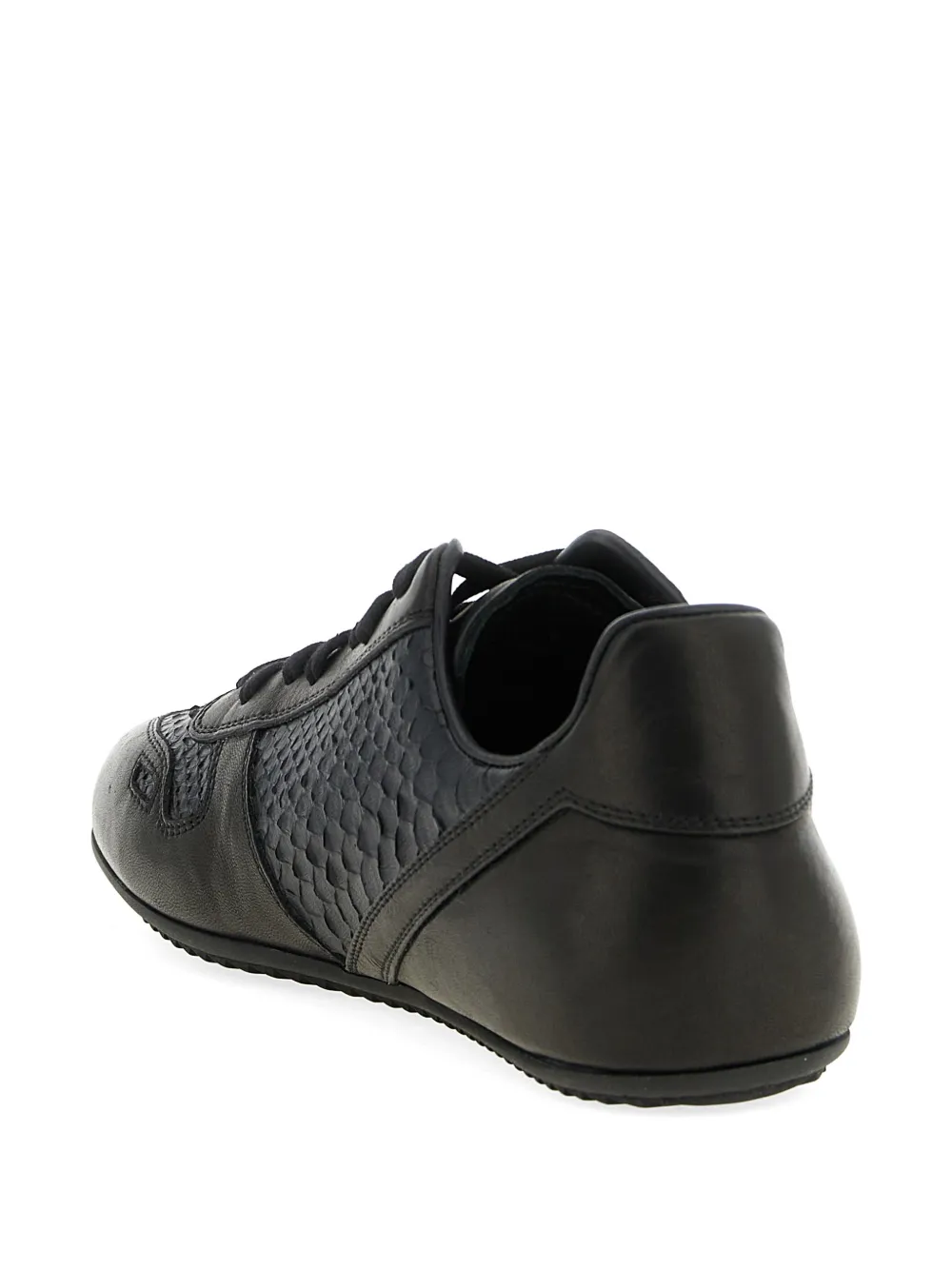 Rick Owens Minimal leather sneakers Zwart