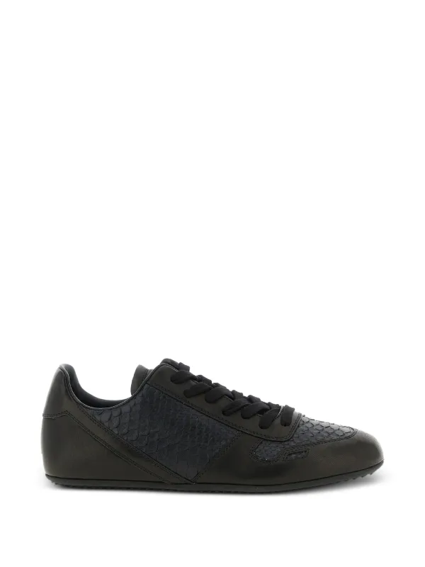 Rick Owens Minimal レザースニーカー | ブラック | FARFETCH JP