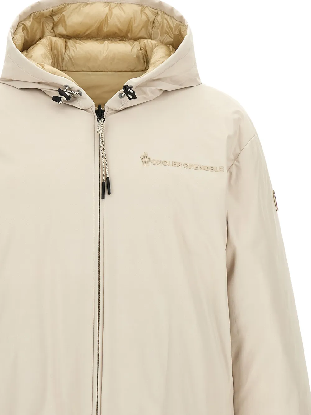  Moncler Grenoble Berguns Reversible Quilted Down Jacket - Neutrals 