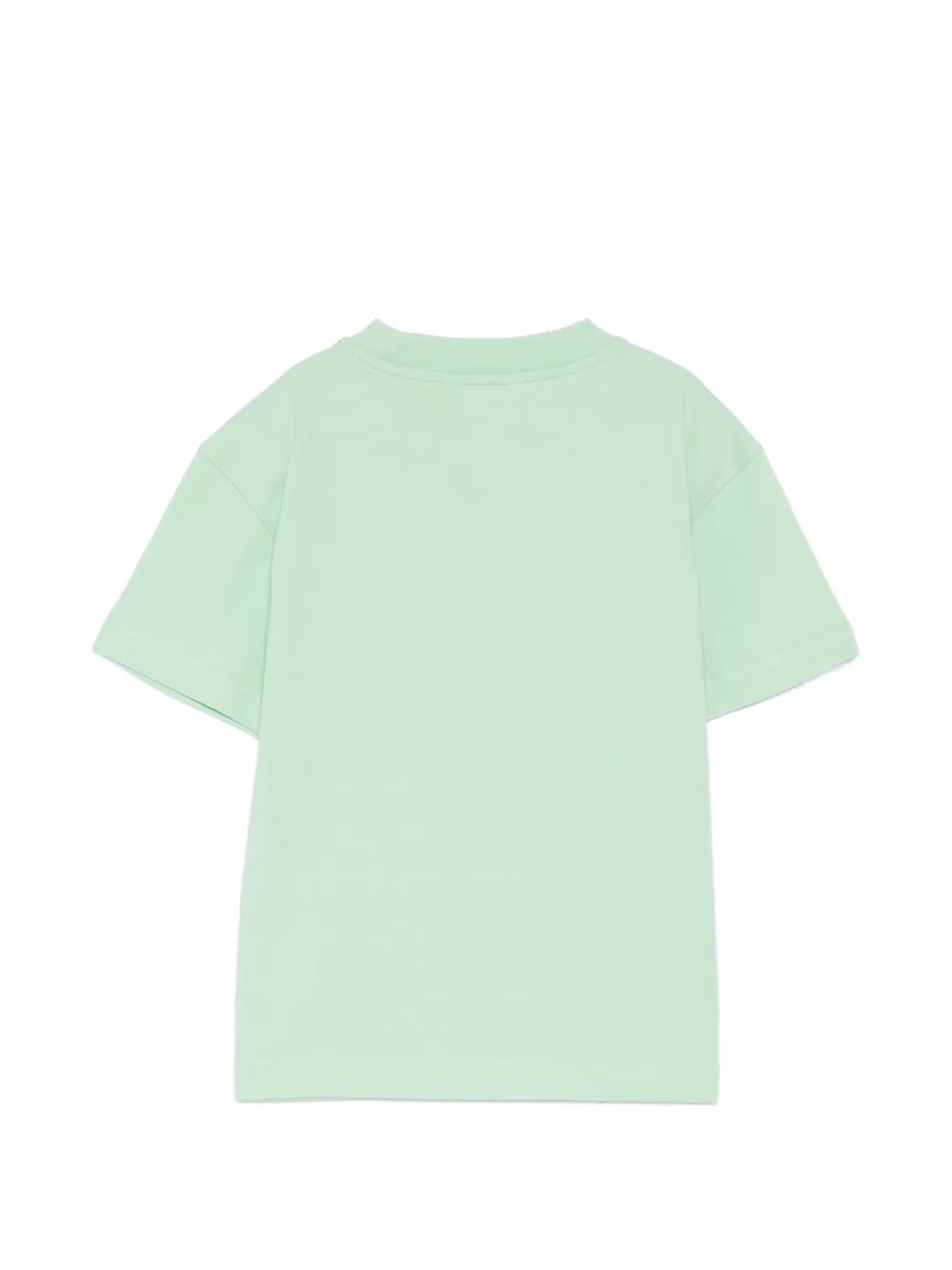 Palm Angels Kids Katoenen T-shirt met logoprint Groen