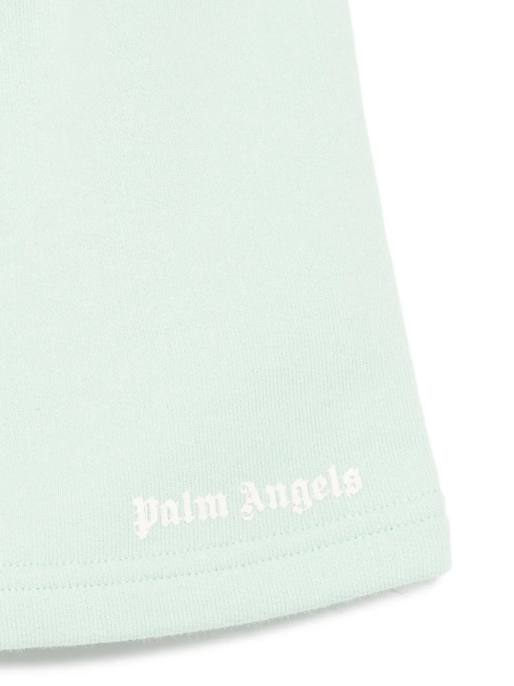 Palm Angels Kids Shorts met logoprint Groen