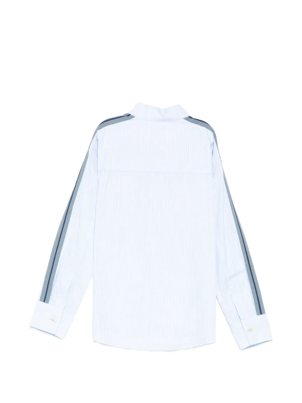 Palm Angels Kids Trainingsshirt met Koreaanse kraag Blauw