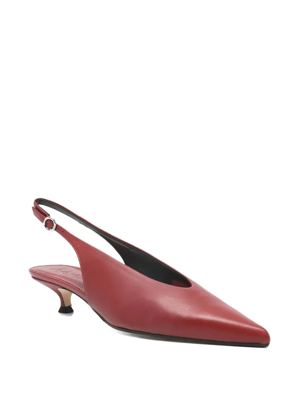 Aeyde Slingback pumps met puntige neus Rood