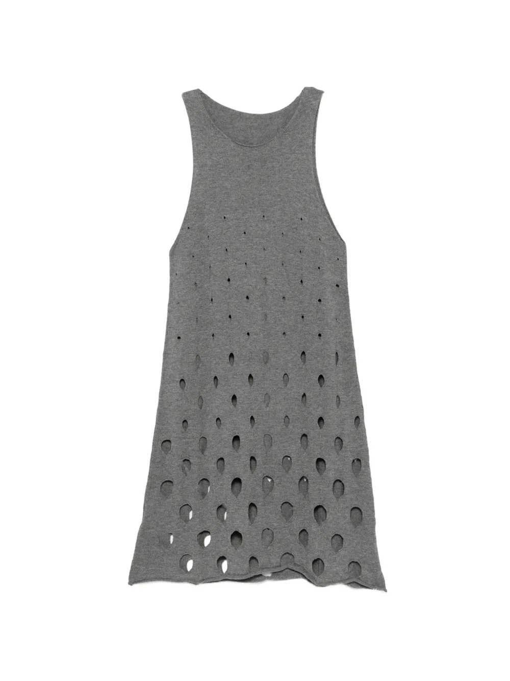 Gimaguas Aros perforated sleeveless dress - Grigio