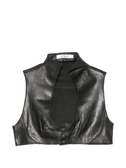 Gimaguas top de piel con aberturas