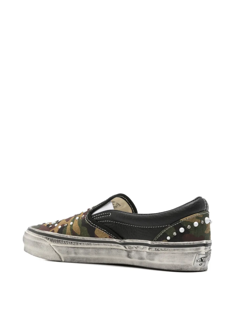 Vans Premium Classic sneakers verfraaid met camouflageprint Zwart