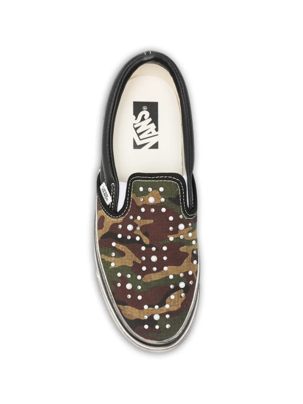 Vans Premium Classic sneakers verfraaid met camouflageprint Zwart