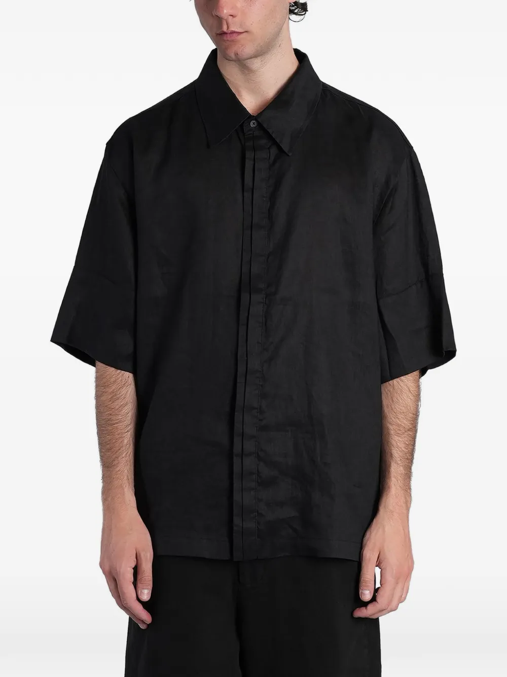 ENTIRE STUDIOS linen shirt - Nero