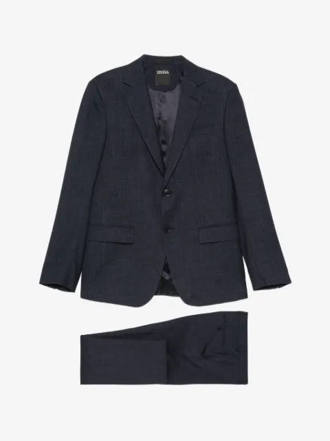 Zegna traje con botones y bolsillo con solapa