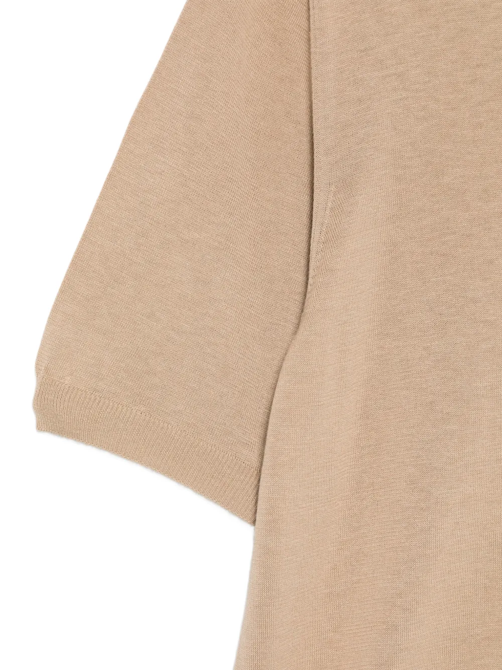 Zanone T-shirt met ronde hals Beige