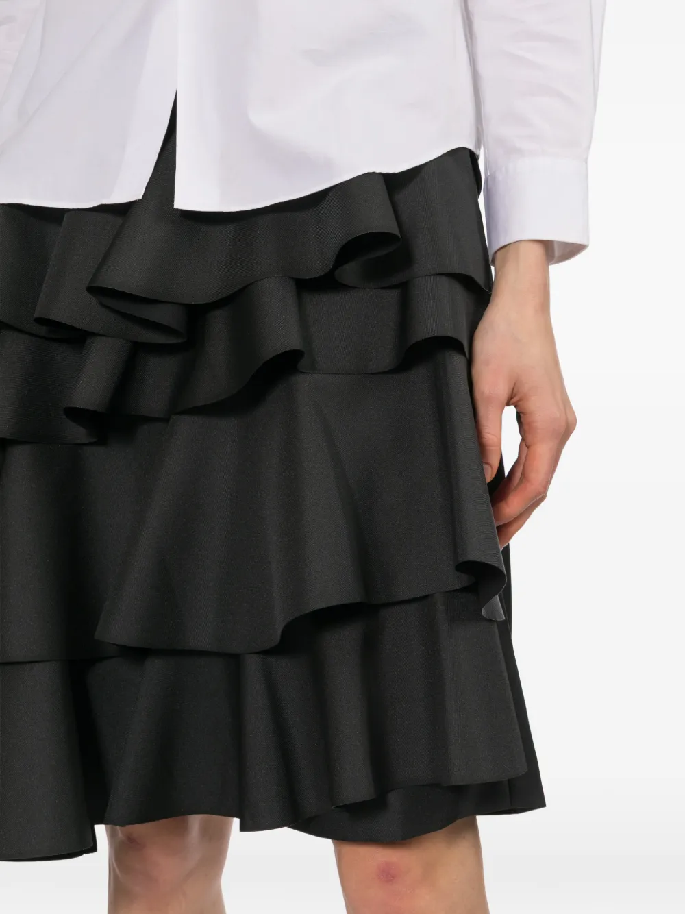 Comme Des Garçons Comme Des Garçons Gedrapeerde shorts Zwart