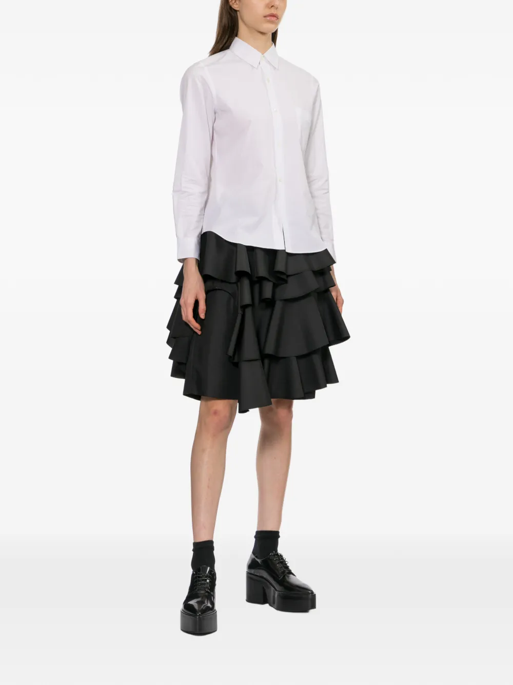 Comme Des Garçons Comme Des Garçons Gedrapeerde shorts Zwart