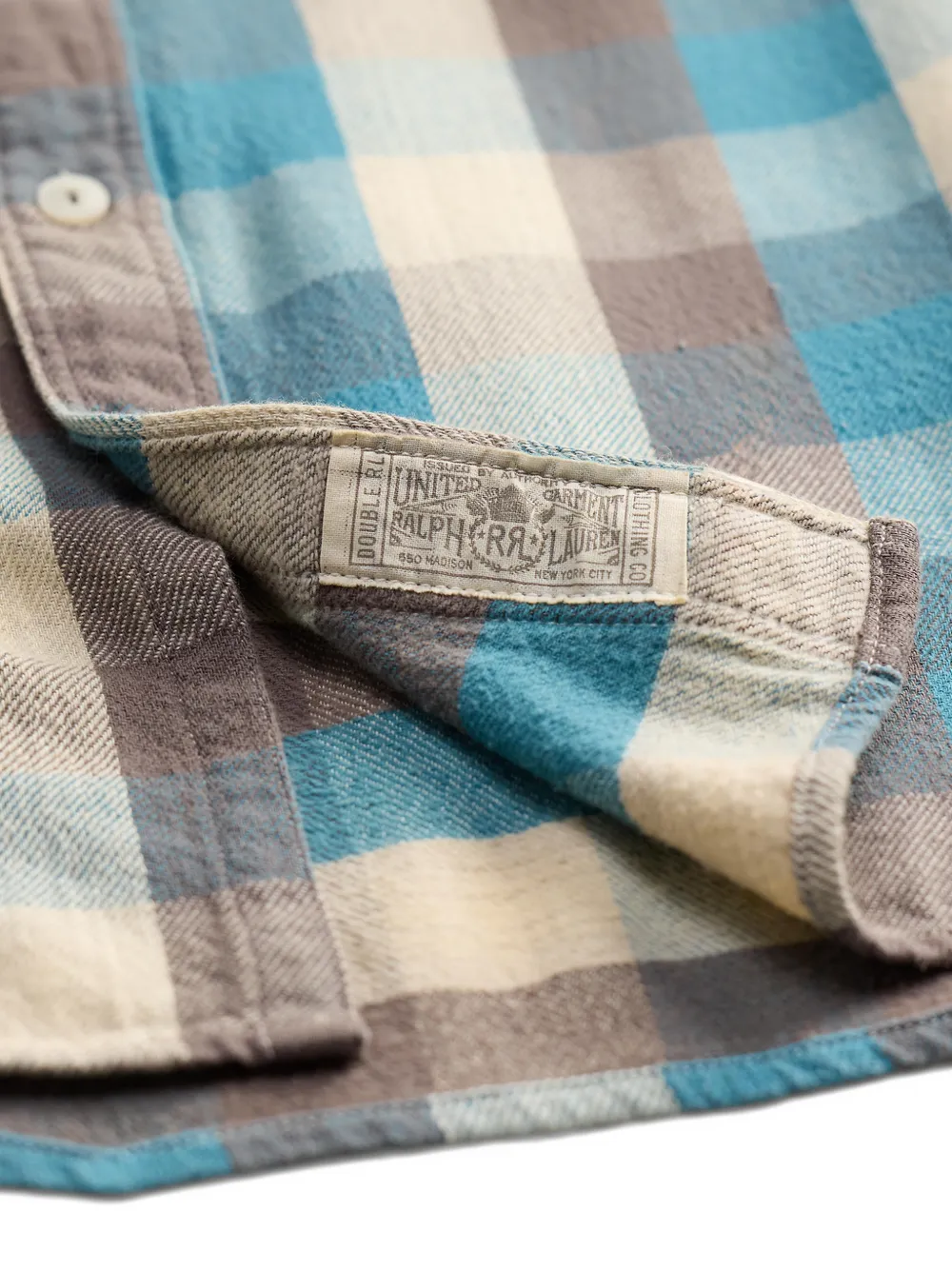 Ralph Lauren RRL Geruit overhemd met knopen Blauw