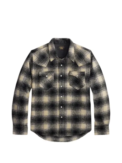 Ralph Lauren RRL snap-button checked shirt