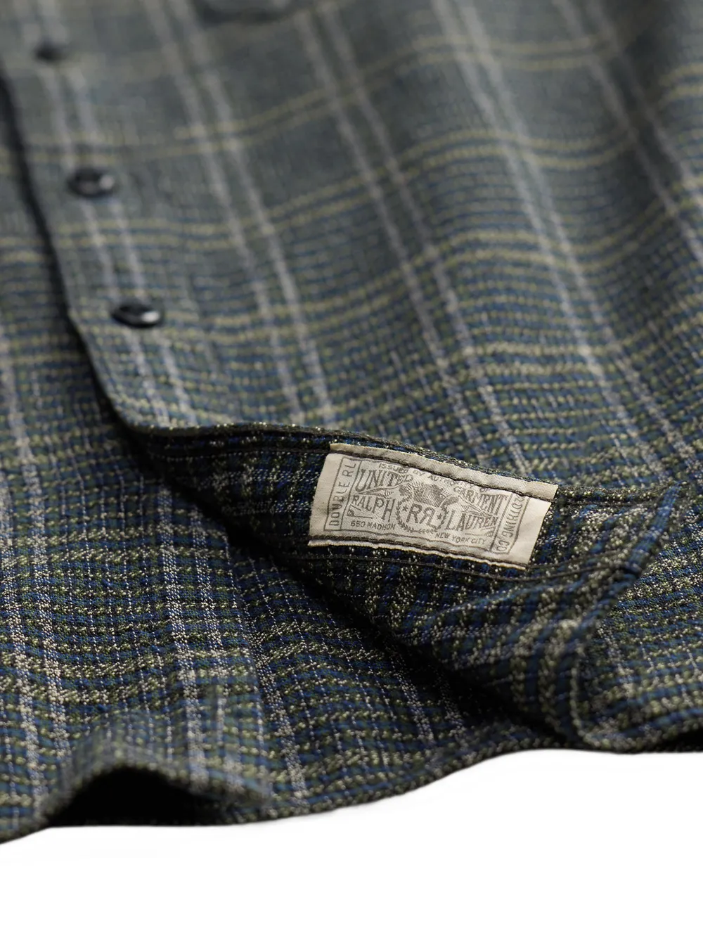 Ralph Lauren RRL Geruit overhemd Blauw