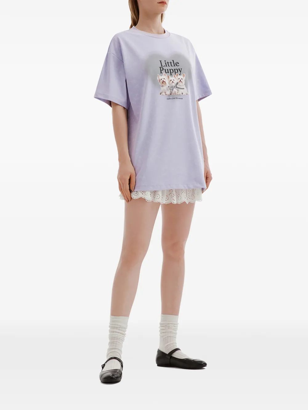  B+ab Graphic-print T-shirt - Purple 