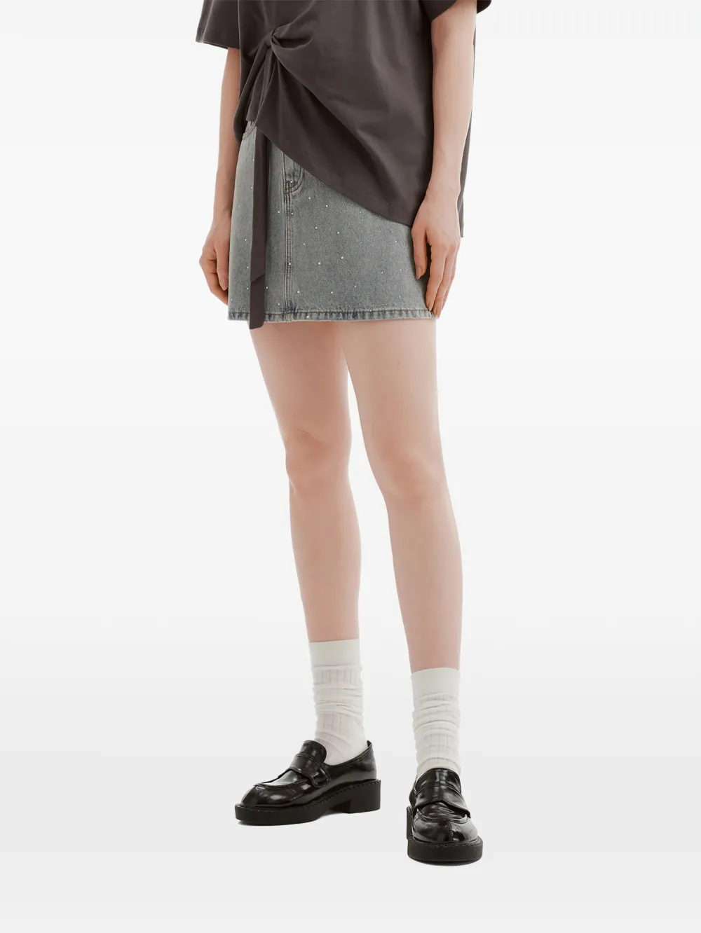  B+ab Embellished Mini Skirt - Blue 