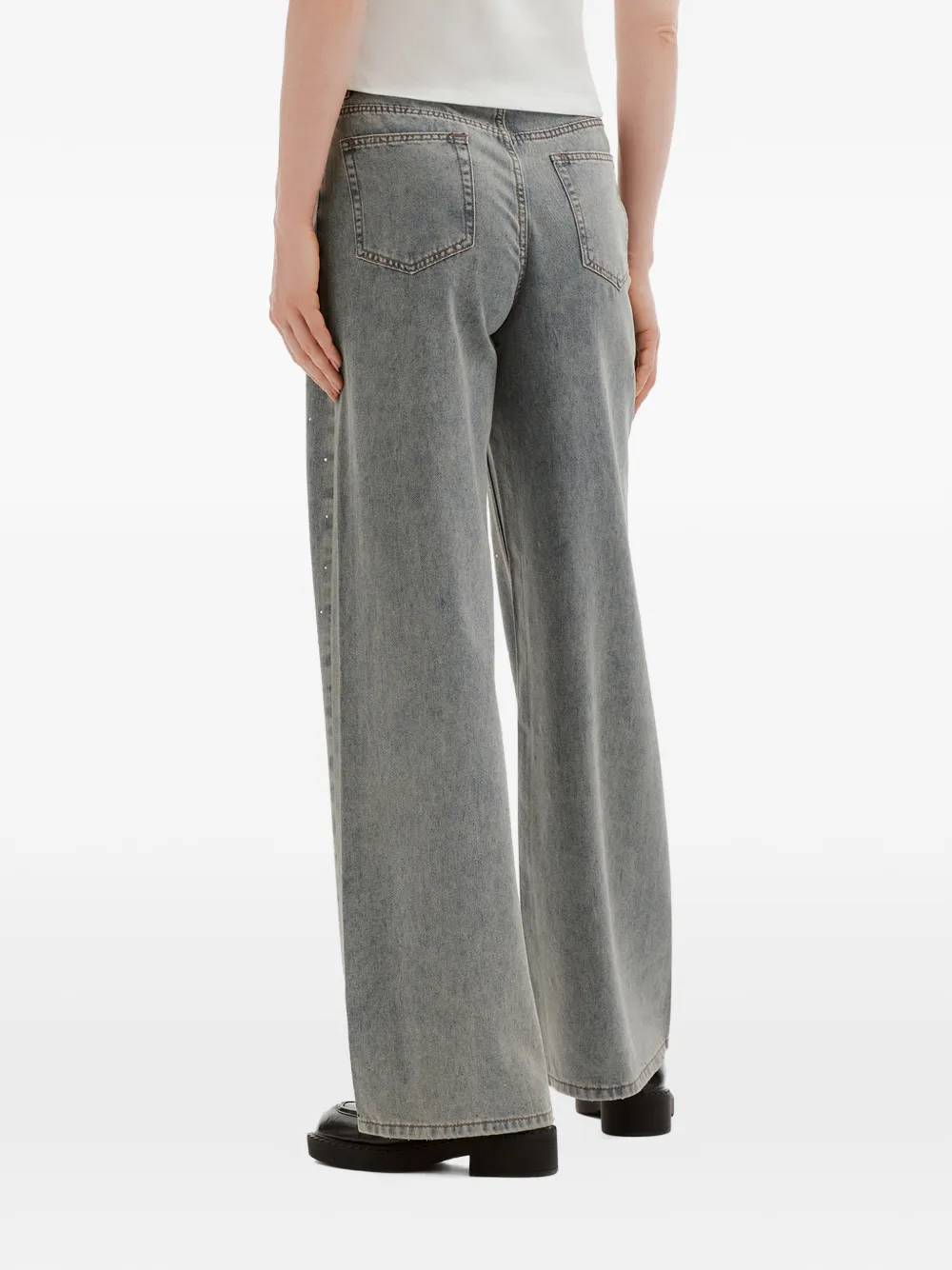 b+ab Verfraaide jeans Blauw