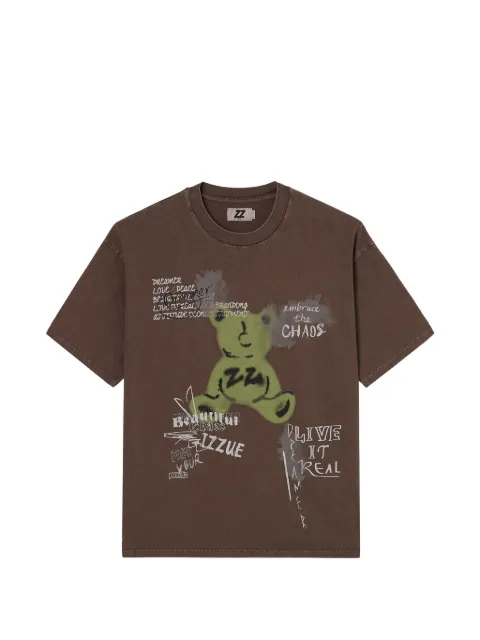 izzue graphic-print cotton T-shirt