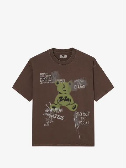 izzue graphic-print cotton T-shirt