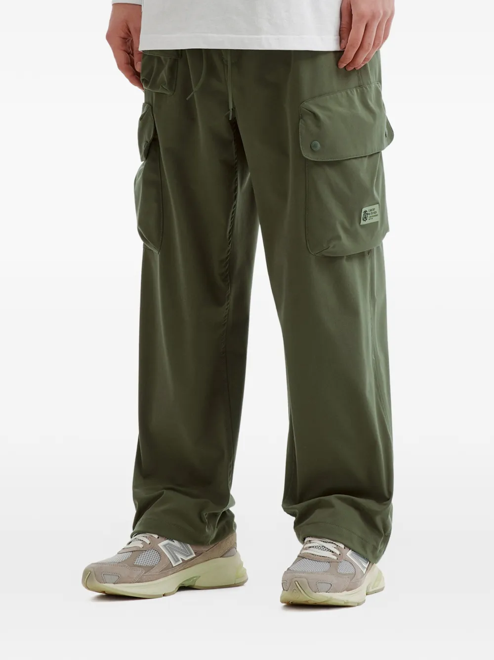  Fingercroxx Drawstring-waist Cargo Pants - Green 