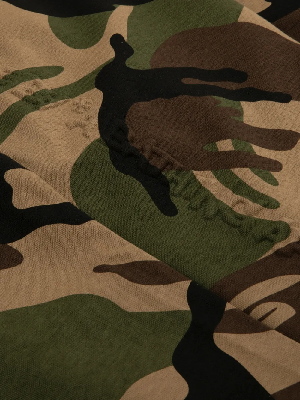 AAPE BY *A BATHING APE Shorts met camouflageprint Beige