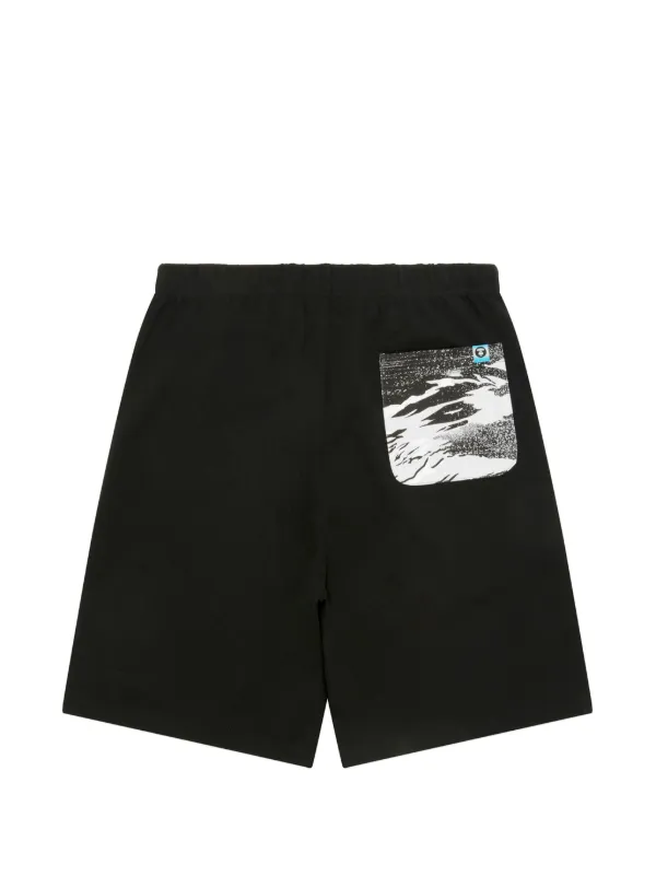 AAPE BY *A BATHING APE® printed-pocket Shorts | Black | FARFETCH