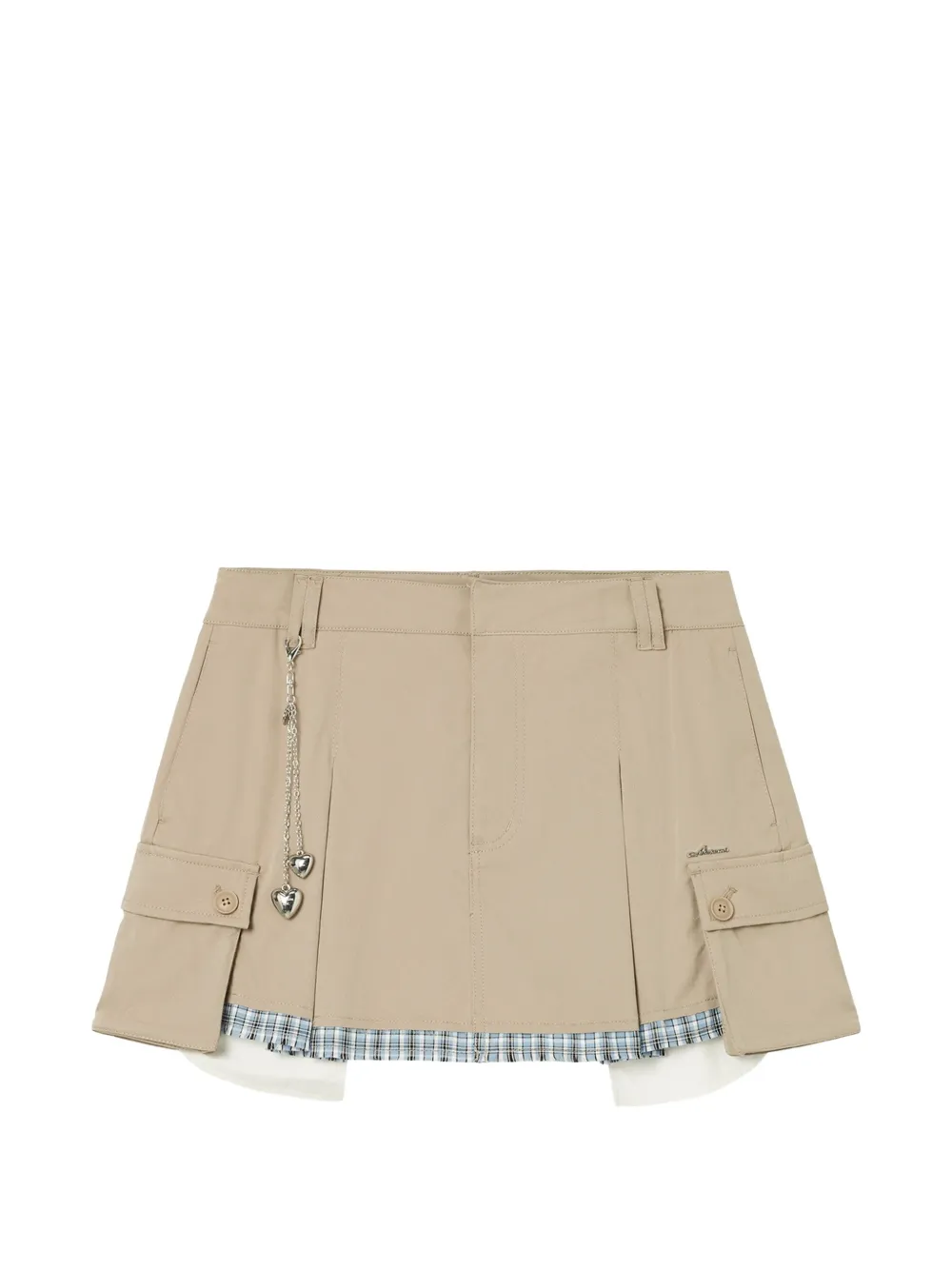 Musium Div. heart-charm pocket shorts - Neutrals