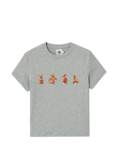 b+ab rabbit-graphic T-shirt